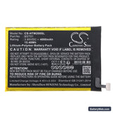 HTC Wildfire E2 Replacement Battery, 3.85V, 4000mAh, Li-Polymer 3