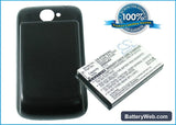 HTC Wildfire Replacement Battery, 3.7V, 2200mAh, Li-ion 1