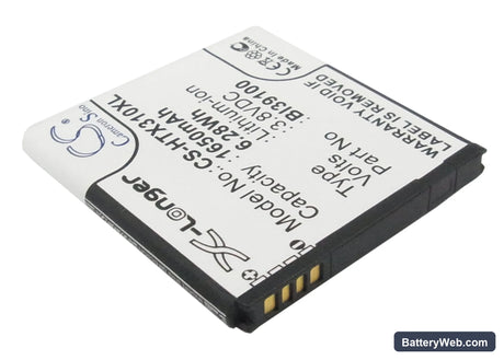 HTC Titan Replacement Battery, 3.8V, 1650mAh, Li-ion 2