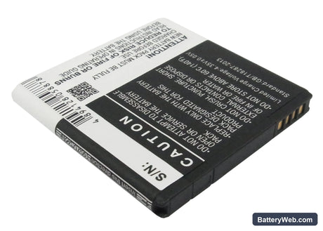 HTC Titan Replacement Battery, 3.8V, 1650mAh, Li-ion 3