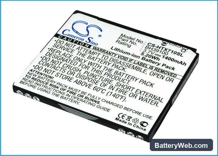 T-Mobile Raider 4G Replacement Battery, 3.7V, 1400mAh, Li-ion 2