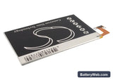 HTC J butterfly Replacement Battery, 3.8V, 2020mAh, Li-Polymer 4