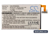 HTC J butterfly Replacement Battery, 3.8V, 2020mAh, Li-Polymer 5