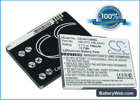 Huawei U1300 Replacement Battery, 3.7V, 750mAh, Li-ion 1