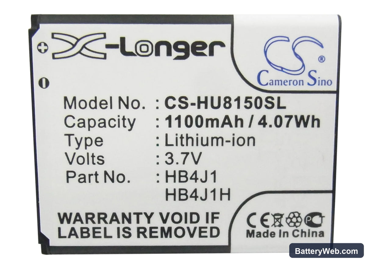 T-Mobile Comet Replacement Battery, 3.7V, 1100mAh, Li-ion 5