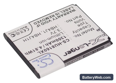 MetroPCS HWM835-R Replacement Battery, 3.7V, 1300mAh, Li-ion 2