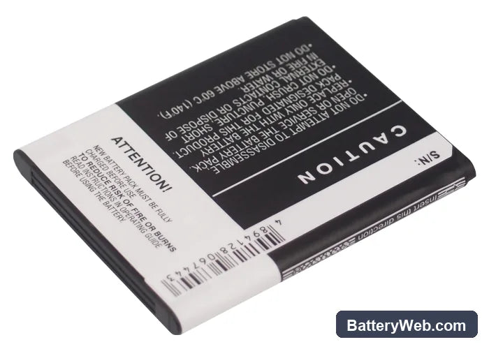 MetroPCS HWM835-R Replacement Battery, 3.7V, 1300mAh, Li-ion 4