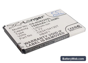 Huawei U8220 Replacement Battery, 3.7V, 1500mAh, Li-ion 1