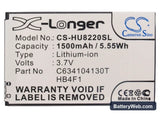 Huawei U8220 Replacement Battery, 3.7V, 1500mAh, Li-ion 5
