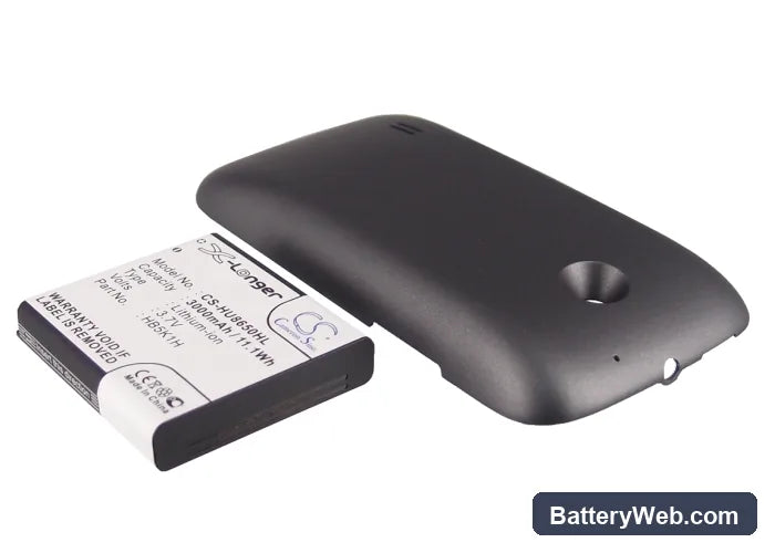 Huawei U8650 Replacement Battery, 3.7V, 3000mAh, Li-ion 3