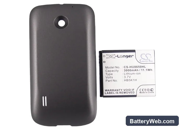 Huawei U8650 Replacement Battery, 3.7V, 3000mAh, Li-ion 5