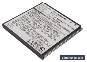 Huawei U8832 Replacement Battery, 3.7V, 1600mAh, Li-ion 1
