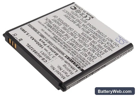 Huawei U8832 Replacement Battery, 3.7V, 1600mAh, Li-ion 2