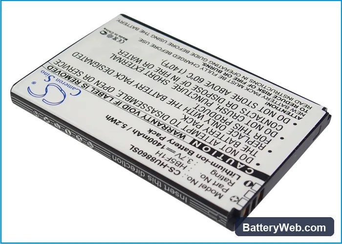 Huawei U8860 Replacement Battery, 3.7V, 1400mAh, Li-ion 2
