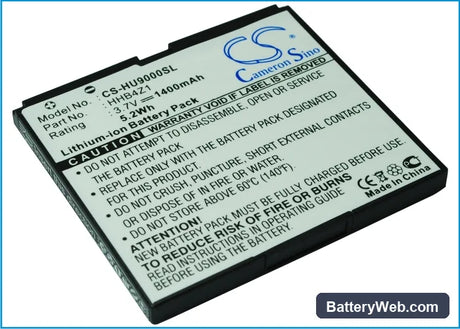 Huawei ideos X6 Replacement Battery, 3.7V, 1400mAh, Li-ion 2