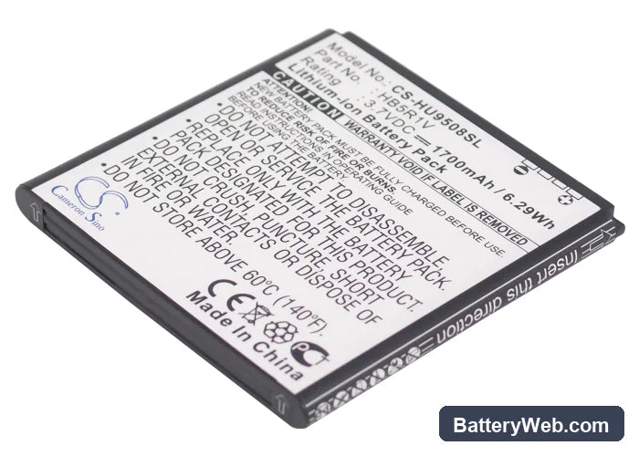 Huawei Honor 2 Replacement Battery, 3.7V, 1700mAh, Li-ion 2
