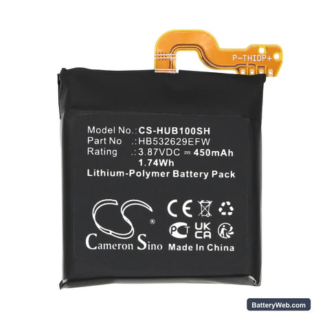 Huawei Watch GT 3 SE Replacement Battery, 3.87V, 450mAh, Li-Polymer 3