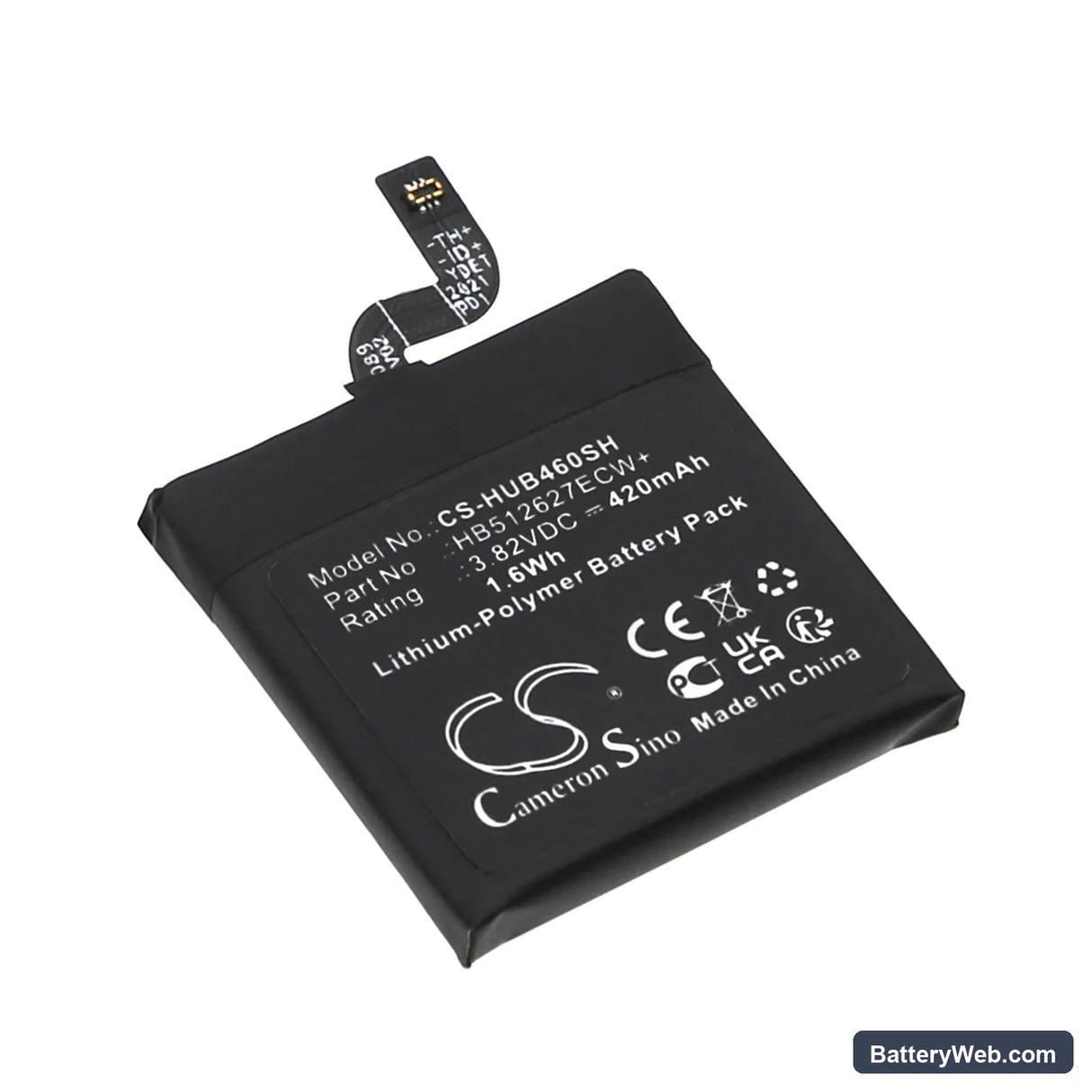Huawei Watch GT 46mm Replacement Battery, 3.82V, 420mAh, Li-Polymer 1