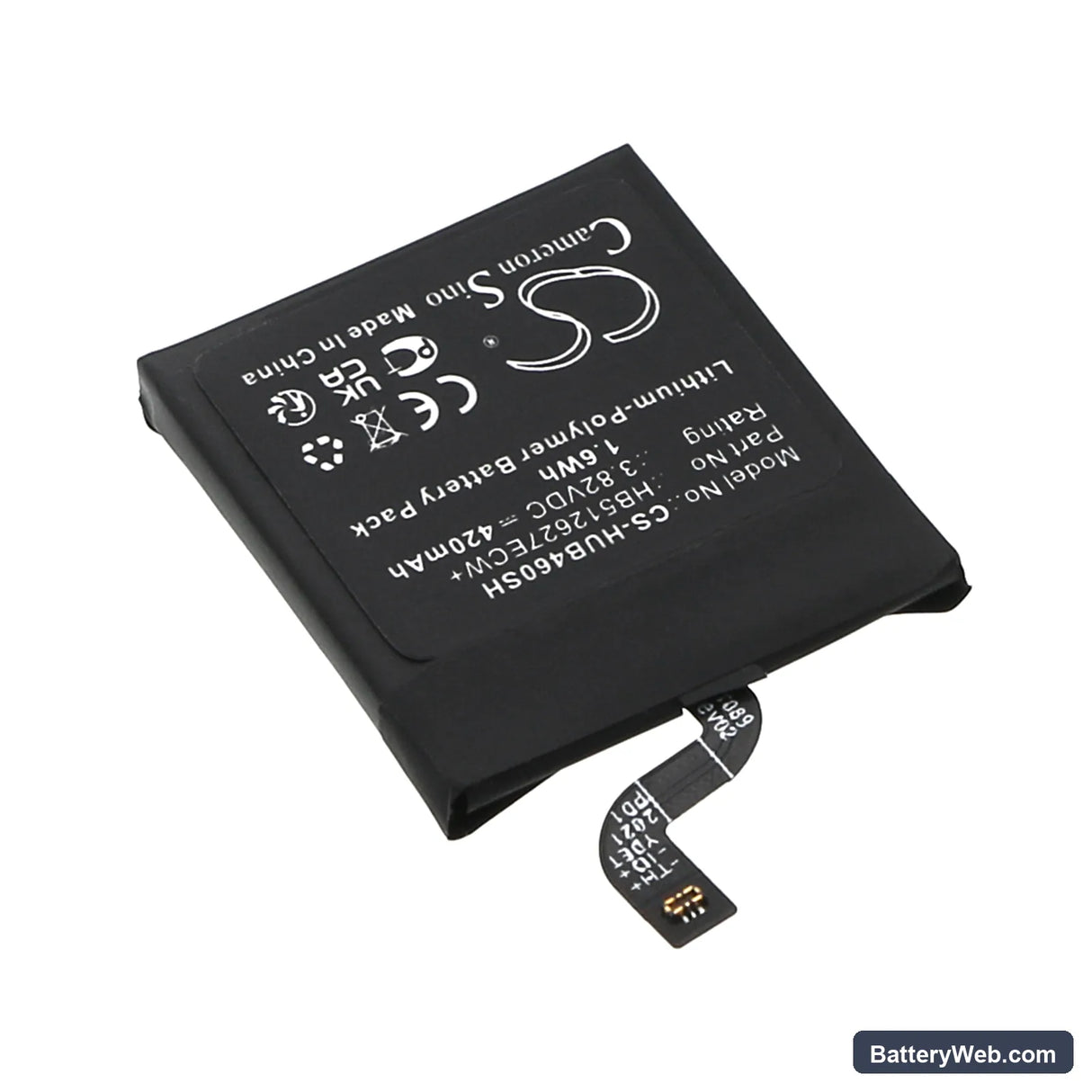 Huawei Watch GT 46mm Replacement Battery, 3.82V, 420mAh, Li-Polymer 2