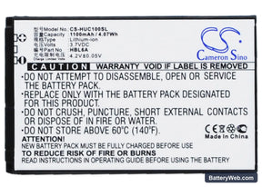 ESIA Music Box Replacement Battery, 3.7V, 1100mAh, Li-ion 1