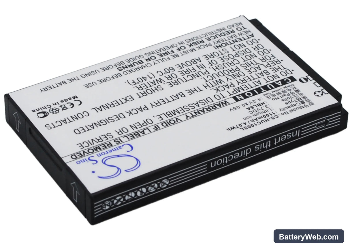 ESIA Music Box Replacement Battery, 3.7V, 1100mAh, Li-ion 3