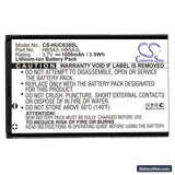 Huawei C6300 Replacement Battery, 3.7V, 1050mAh, Li-ion 3