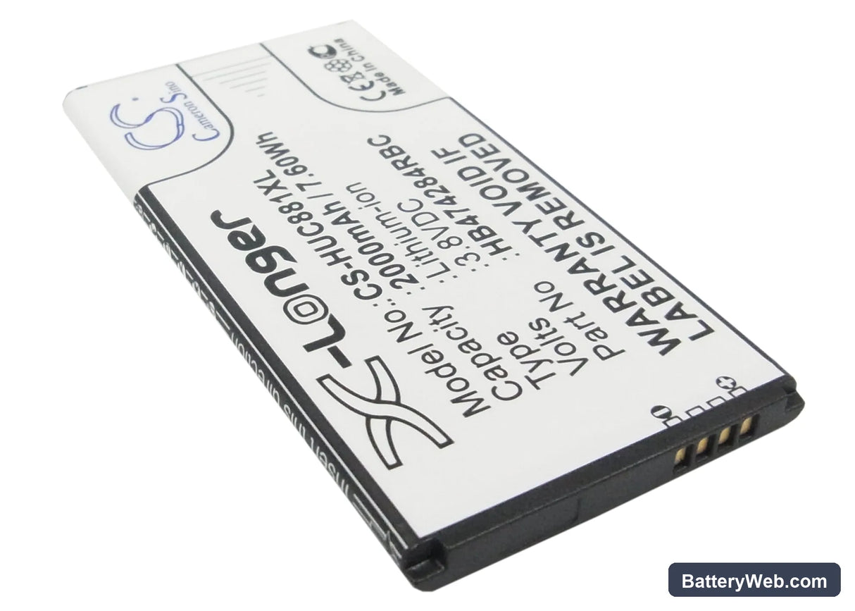Huawei C8816 Replacement Battery, 3.8V, 2000mAh, Li-ion 2