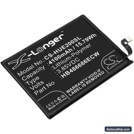 Huawei Enjoy 20 Plus Replacement Battery, 3.85V, 4100mAh, Li-Polymer 1