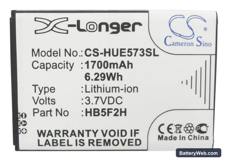 Huawei E5373 Replacement Battery, 3.7V, 1700mAh, Li-ion 5