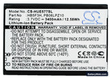 Huawei E5372T Replacement Battery, 3.7V, 3400mAh, Li-ion 1