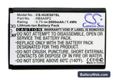 Huawei E587 4G Replacement Battery, 3.7V, 2000mAh, Li-ion 5