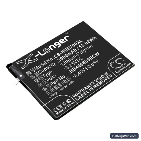 Huawei Enjoy 7 Plus Replacement Battery, 3.85V, 3900mAh, Li-Polymer 1