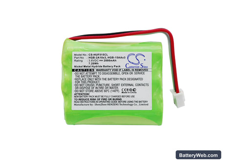Huawei ETS5623 Replacement Battery, 3.6V, 2000mAh, Ni-MH 5