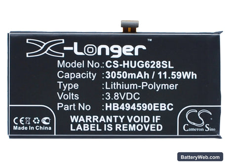 Honor 7 Replacement Battery, 3.8V, 3050mAh, Li-Polymer 1