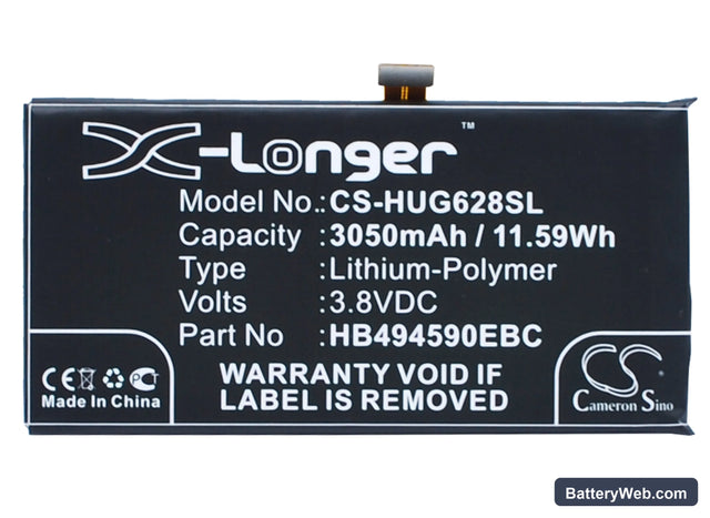 Honor 7 Replacement Battery, 3.8V, 3050mAh, Li-Polymer 1