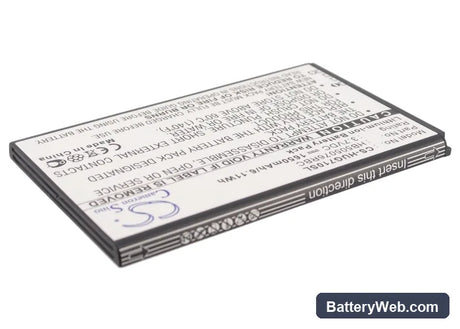 Huawei A199 Replacement Battery, 3.7V, 1650mAh, Li-ion 2