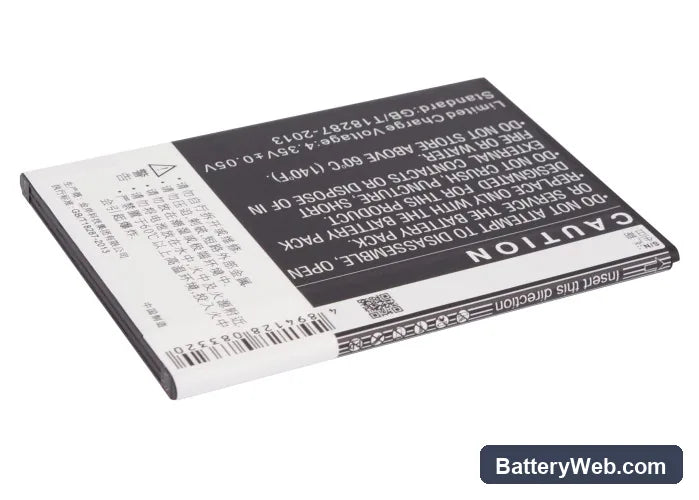 Huawei Ascend G750 Replacement Battery, 3.8V, 3000mAh, Li-ion 3