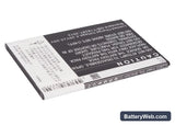 Huawei Ascend G750 Replacement Battery, 3.8V, 3000mAh, Li-ion 3