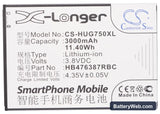 Huawei Ascend G750 Replacement Battery, 3.8V, 3000mAh, Li-ion 5