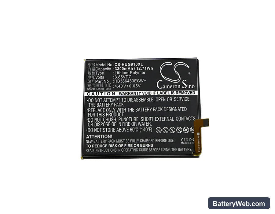 Huawei G9 Plus Replacement Battery, 3.85V, 3300mAh, Li-Polymer 3