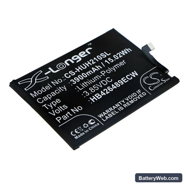 Huawei Honor V20 Replacement Battery, 3.85V, 3900mAh, Li-Polymer 1