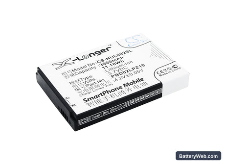 Huawei Emobile GL02P Replacement Battery, 3.7V, 3000mAh, Li-ion 1