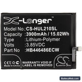 Huawei P Smart Z Replacement Battery, 3.85V, 3900mAh, Li-Polymer 3