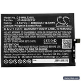 Huawei P Smart 2021 Replacement Battery, 3.85V, 4850mAh, Li-Polymer 3