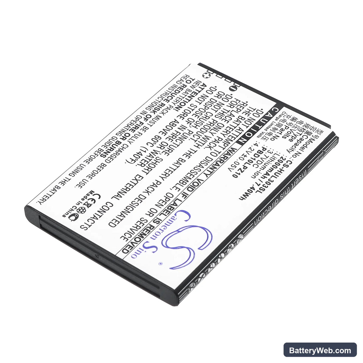 Huawei GL10P Replacement Battery, 3.7V, 2000mAh, Li-ion 2