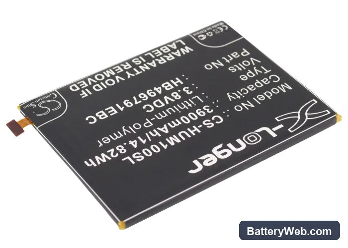 Huawei Ascend Mate Replacement Battery, 3.8V, 3900mAh, Li-Polymer 2