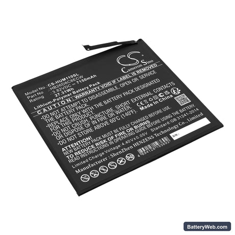 Huawei MatePad 11 Replacement Battery, 3.82V, 7150mAh, Li-Polymer 1