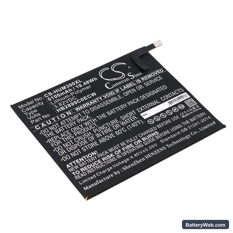 Huawei Mediapad M3 TD-LTE Replacement Battery, 3.82V, 5100mAh, Li-Polymer 1