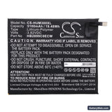 Huawei Mediapad M3 TD-LTE Replacement Battery, 3.82V, 5100mAh, Li-Polymer 3