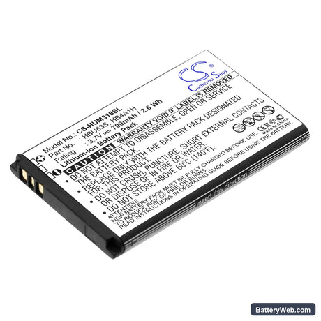 AT&T GoPhone U2800A Replacement Battery, 3.7V, 700mAh, Li-ion 1
